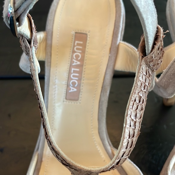 Luca Luca suede&croc leather heels - Picture 2 of 8